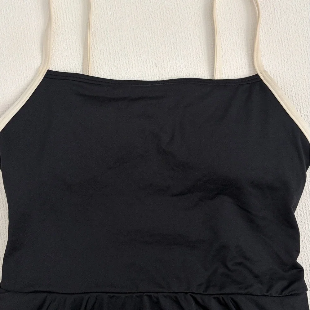 Kate Spade Swim Dress Bow Back One Piece Size M Black
